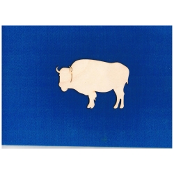 SKLEJKA #3mm Żubr 12,5x8,5cm , zwierzęta leśne